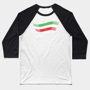 Italy Flag Design BY OverView. Baseball T-Shirt